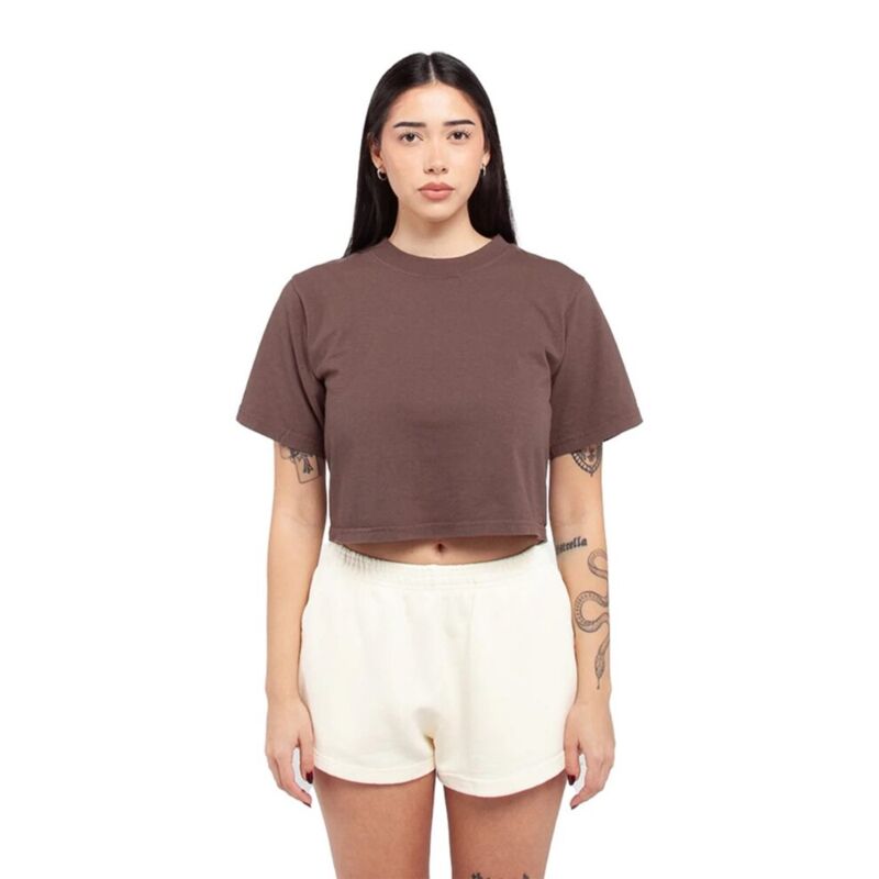 Women's Garment-Dyed Crop T-Shirt Thumbnail