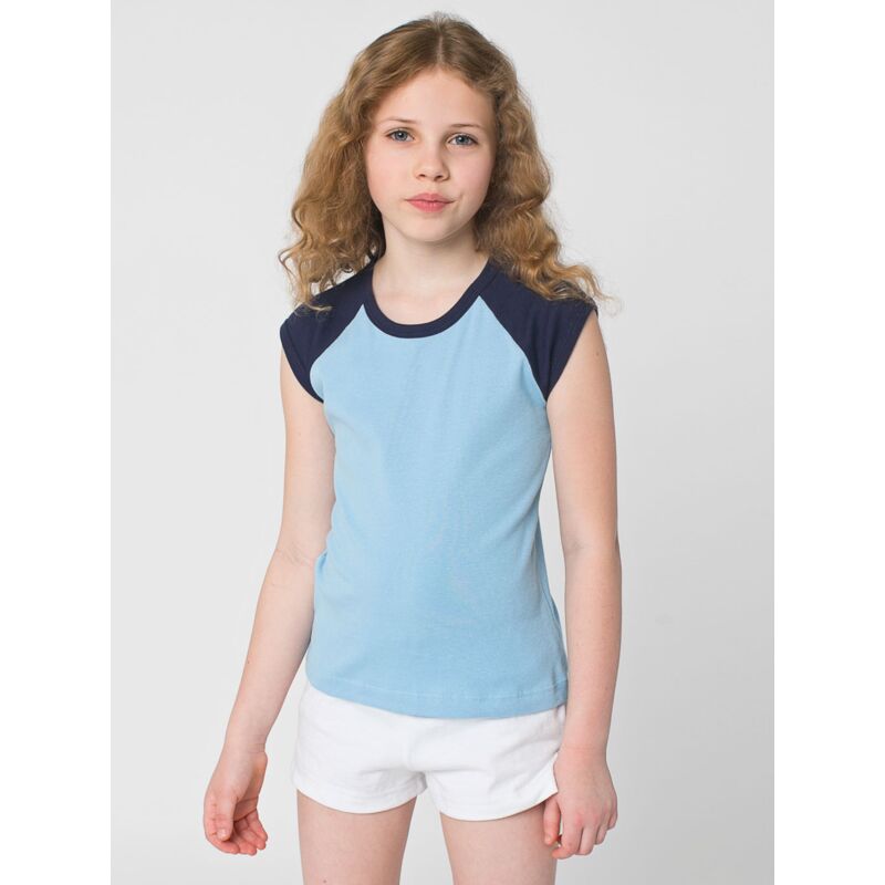 4277 Youth Baby Rib Cap Sleeve Raglan Thumbnail