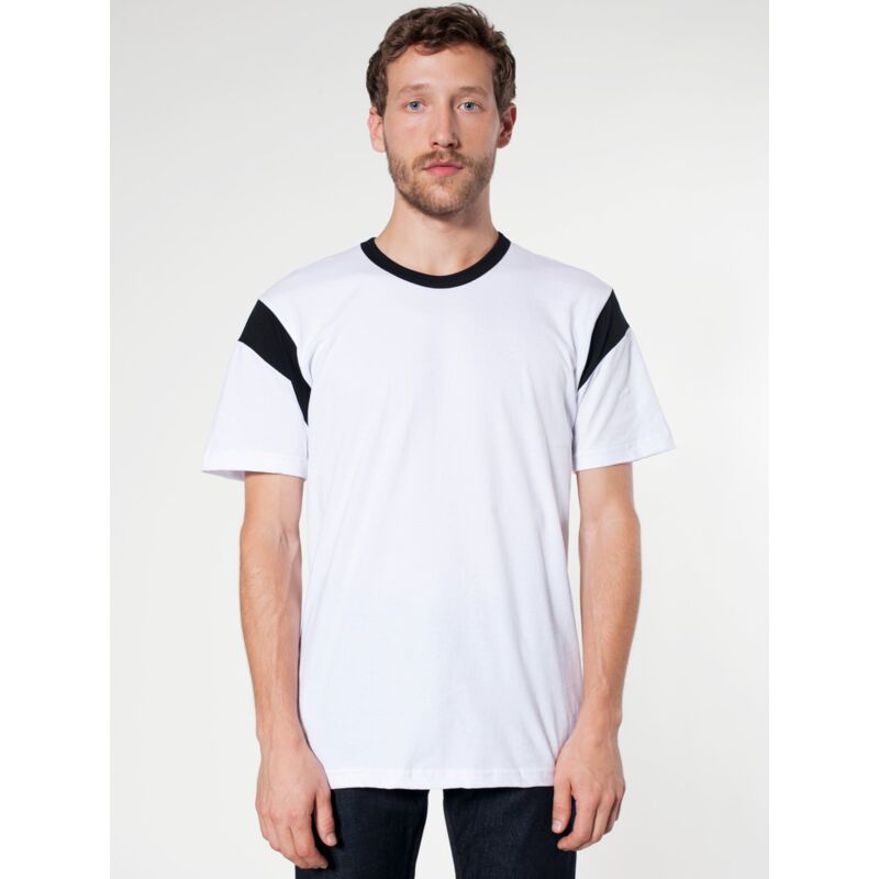 2430 Fine Jersey Contrast Inset S/S T-Shirt Thumbnail