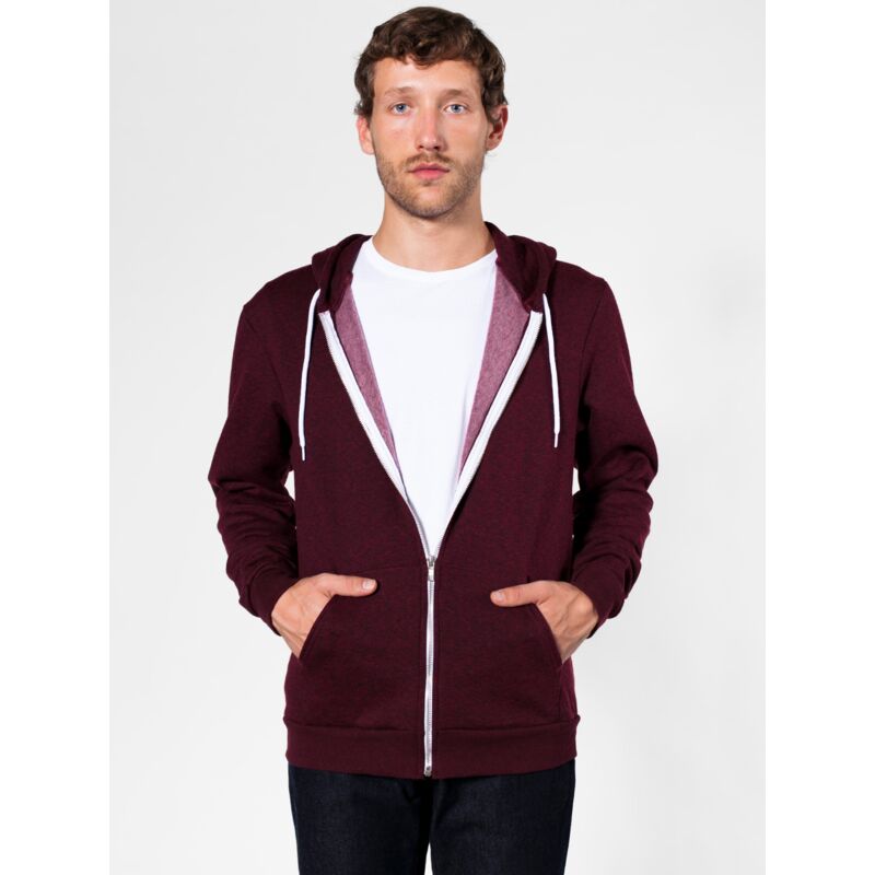 MT497 Salt and Pepper Zip Hoody Thumbnail