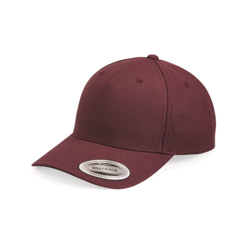 Premium Five-Panel Curved Bill Snapback Cap Thumbnail