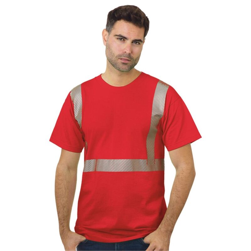 Unisex USA-Made Hi-Visibility Comfort Trim T-Shirt Thumbnail